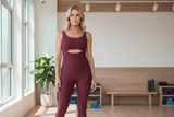 Ananda jumpsuit in burgundy