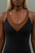 Close-up V-neck Detail